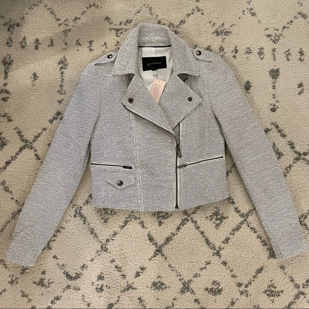 NWT Banana Republic Cropped Tweed Jacket Size 00P